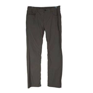 Kenneth Cole Tech Pants Mens 32x30 Olive Green Slim Fit Stretch Water Resistant